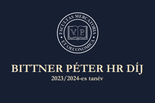 Pannon Egyetem – Bittner Péter HR Díj