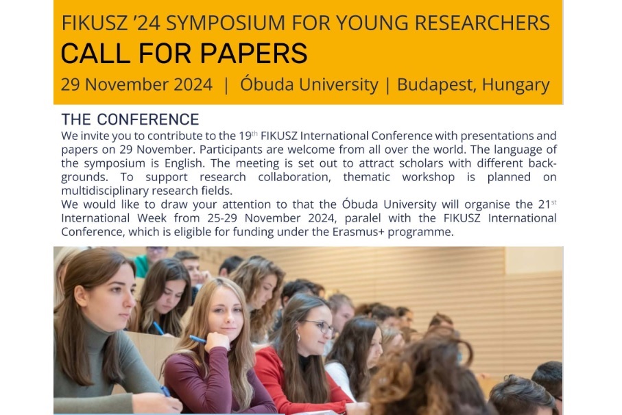 CALL FOR PAPERS – Fiatal Kutatók Szimpóziuma – Symposium for Young Researchers 2024